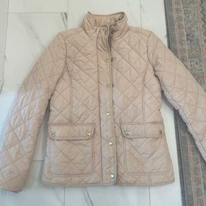 J. Crew cream/beige quilted jacket XS